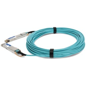 AddOn Networks QSFPDD-400G-AOC30M-AO InfiniBand/fibre optic cable 30 m QSFP-DD Aqua colour