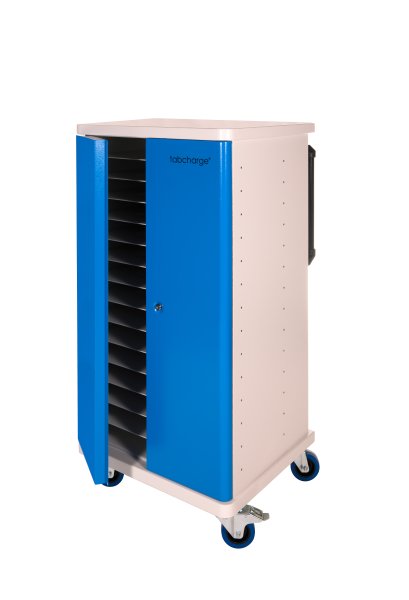 Compucharge TabCharge 15 - Storage & charging trolley for up to 15 laptops / 30 tablets or netbooks. Includes 2 user keys additional / replacment keys can be ordered using part code 64003. Supplied by Hypertec.