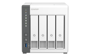 QNAP TS-433 NAS Tower ARM Cortex-A55 4 GB 0 TB QNAP QTS White