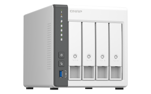 QNAP TS-433 NAS Tower ARM Cortex-A55 4 GB 0 TB QNAP QTS White