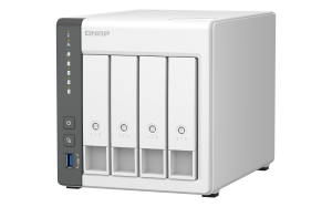 QNAP TS-433 NAS Tower ARM Cortex-A55 4 GB 0 TB QNAP QTS White