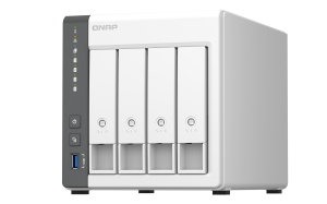QNAP TS-433 NAS Tower ARM Cortex-A55 4 GB 0 TB QNAP QTS White