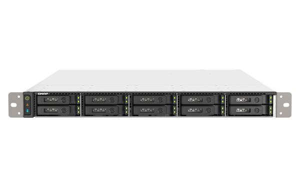 QNAP TS-h1090FU NAS Rack (1U) EPYC 7232P 64 GB DDR4 0 TB QuTS hero Black, Grey