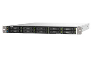 QNAP TS-h1090FU NAS Rack (1U) EPYC 7232P 64 GB DDR4 0 TB QuTS hero Black, Grey