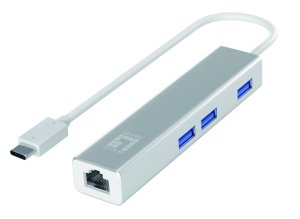 LevelOne Gigabit USB-C Network Adapter with USB Hub