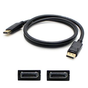 HP VN567AA Compatible 1.82m (6.00ft) DisplayPort Male to Male Black Cable